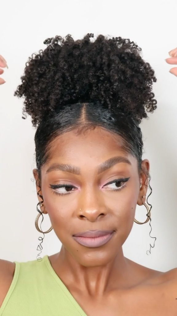 Pineapple Updo Natural Hairstyles for Black Wom – curlfriendari – 1
