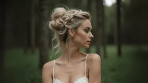 Romantic Updo Ideas for Hair with Textured Layers