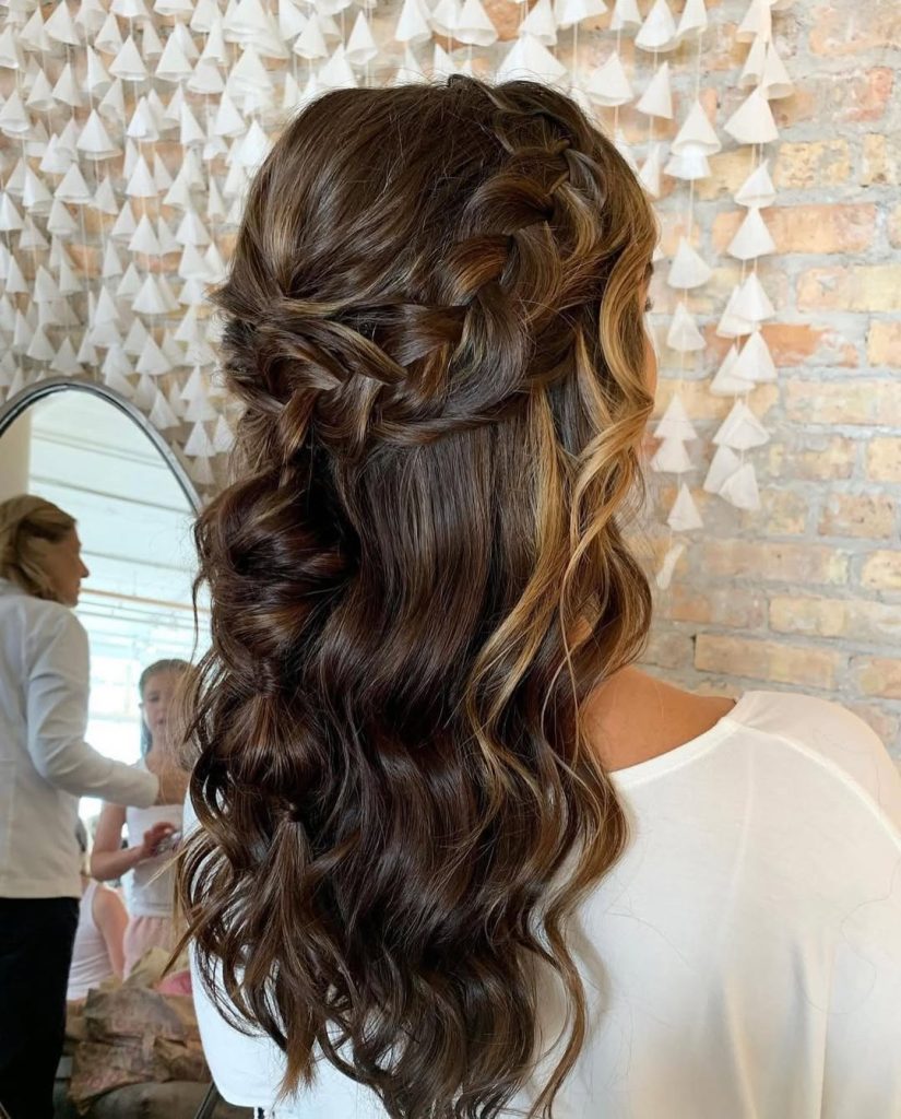 Braided Crown Hairstyles for Bridesmaid Women  – brookehopeartistry – 1