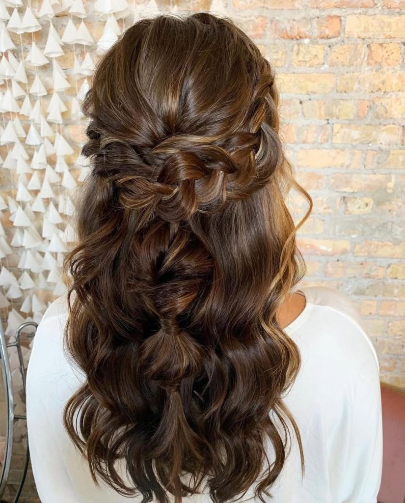 Braided Crown Hairstyles for Bridesmaid Women  – brookehopeartistry – 2