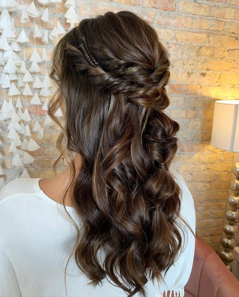 Braided Crown Hairstyles for Bridesmaid Women  – brookehopeartistry – 3