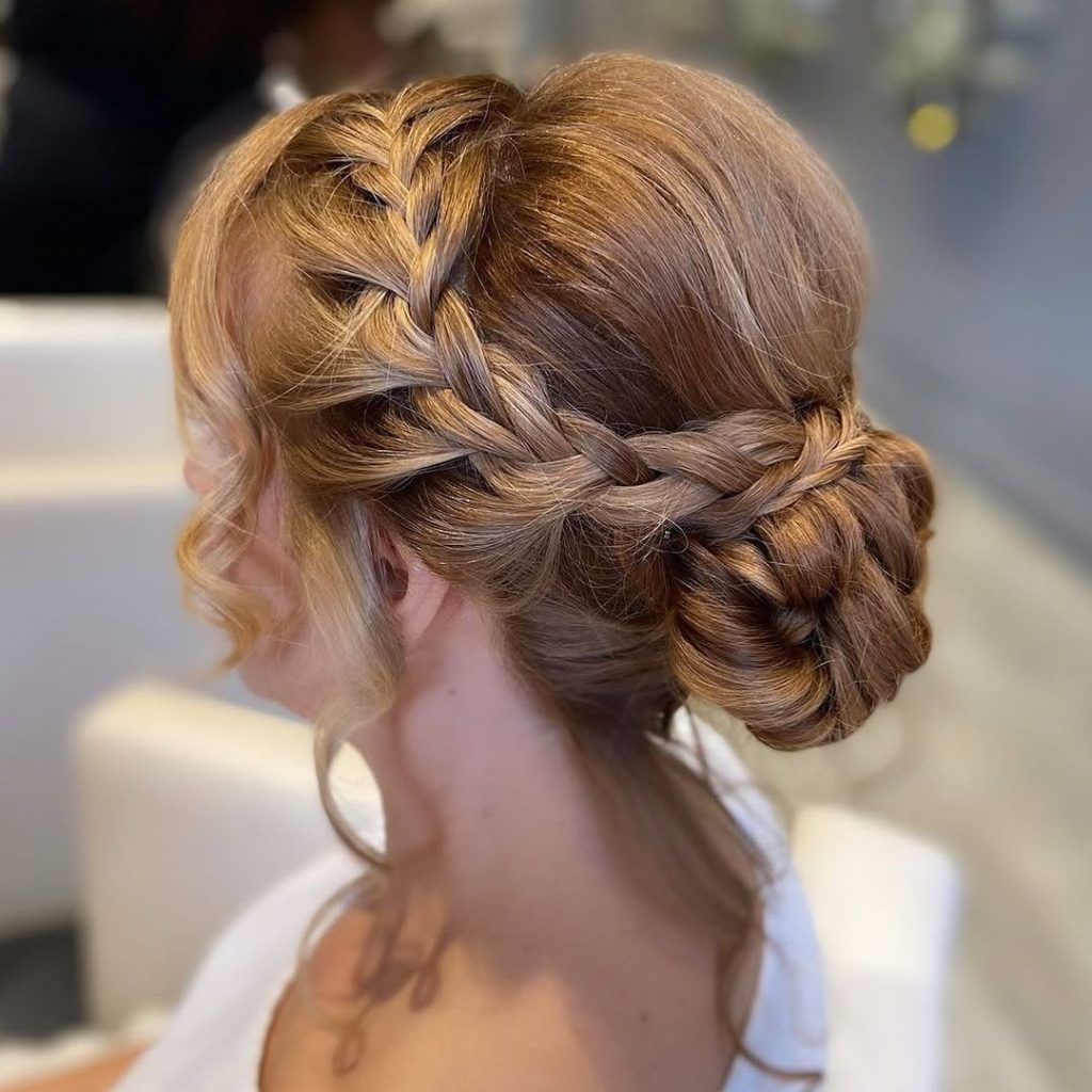 Braided Crown Updo Hairstyles for Women  – bloheartsyou – 1