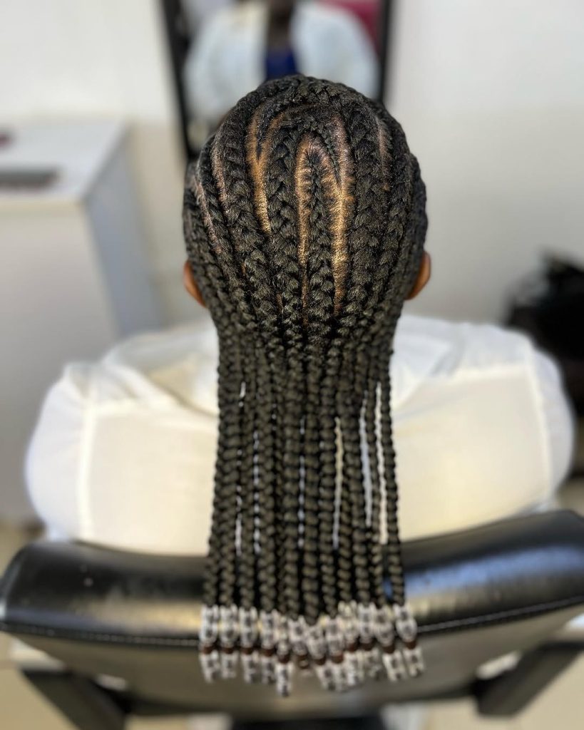 Cornrows with Beads Hairstyles for Black Women  – glamlookconnectshairstudio – 1