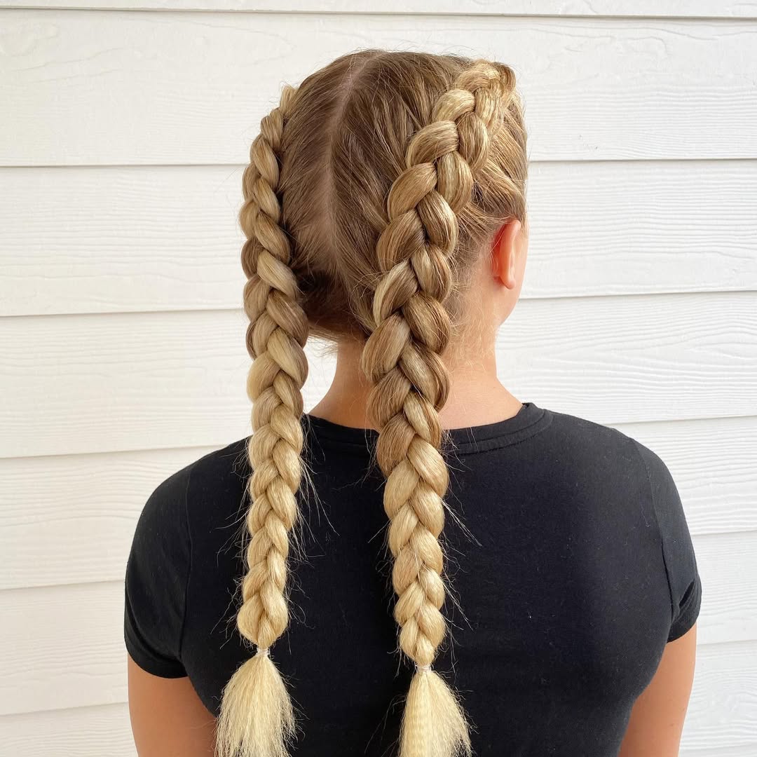 Double Dutch Braids Hairstyles for Women β jehat β 2