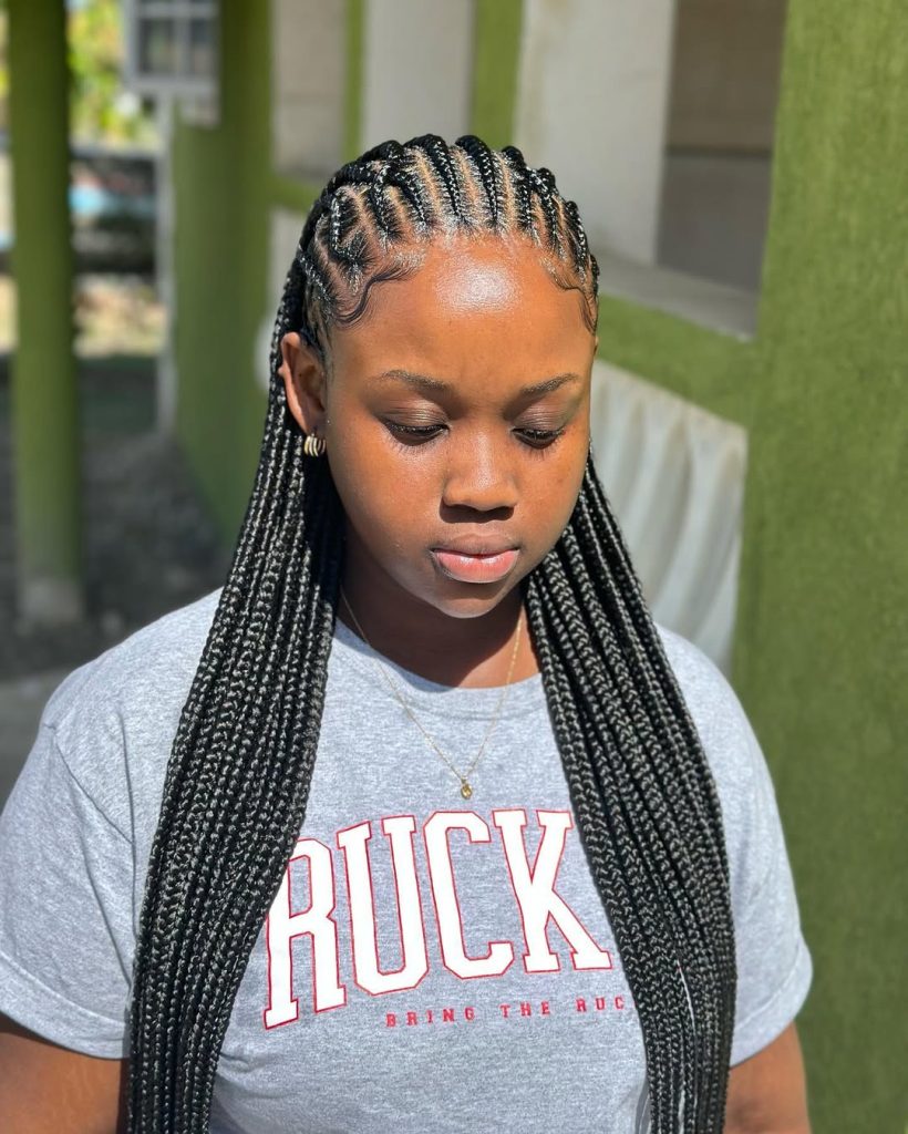 Fulani Braids Hairstyles for Hair Braided Women  – braiding.queen – 2