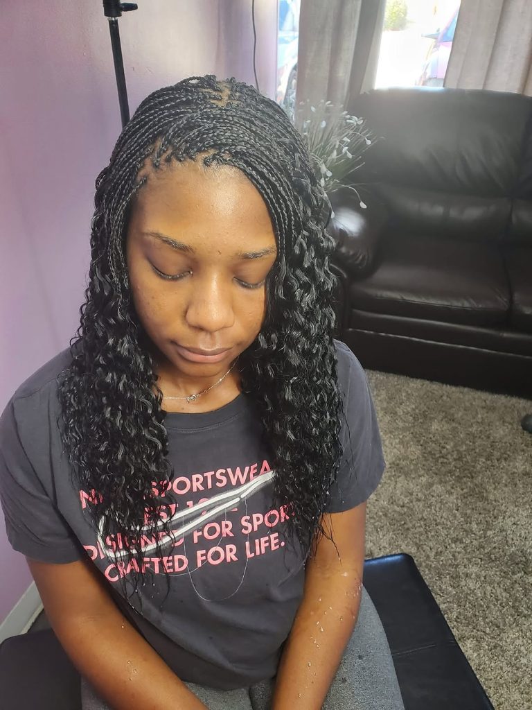 Micro Braids Hairstyles for Women  – mariamsafricanhairbraiding – 2