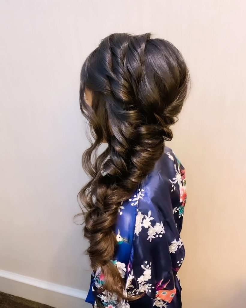 Romantic Side Braid Hairstyles for Bridesmaid Women – liezelstyles – 2
