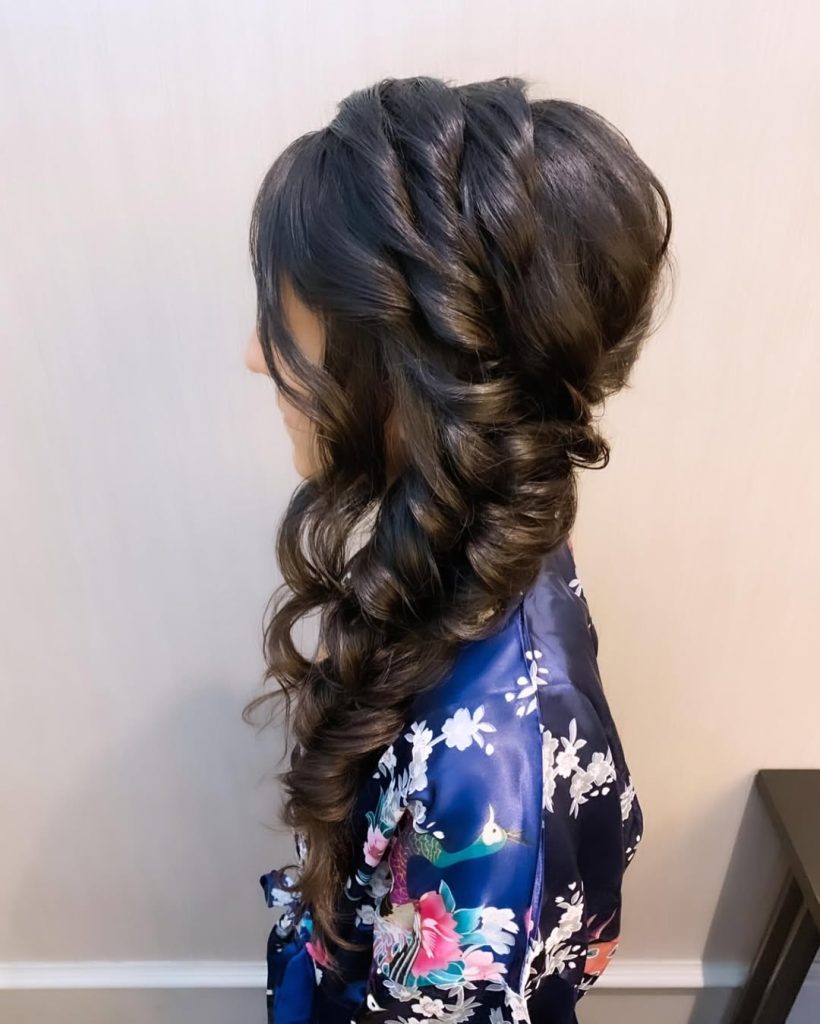 Romantic Side Braid Hairstyles for Bridesmaid Women – liezelstyles – 3