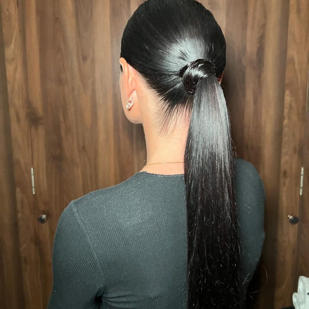Slicked-Back Ponytail Hairstyles for Women  – annakordash – 1