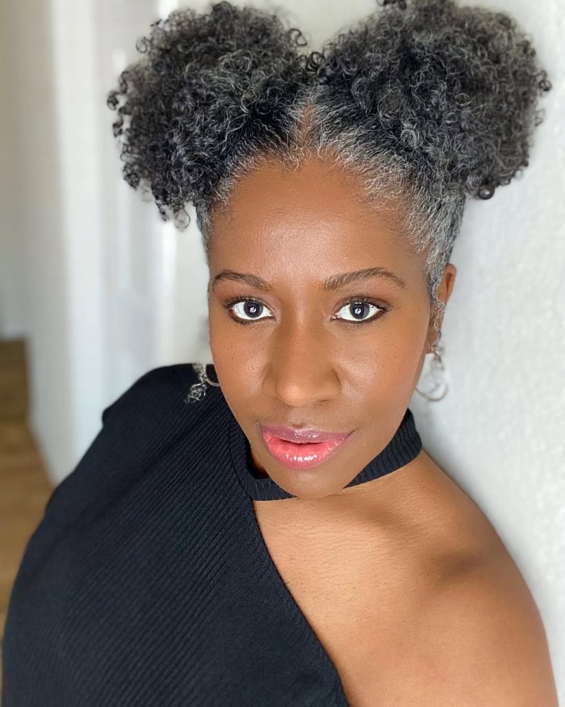 Space Buns Hairstyle For Women – mynaturalsilvercrown – 3