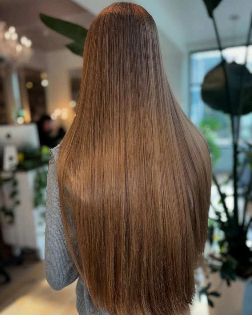 Straight and Sleek Hairstyles for Bridesmaid Women  – balayaged_and_boujee – 1