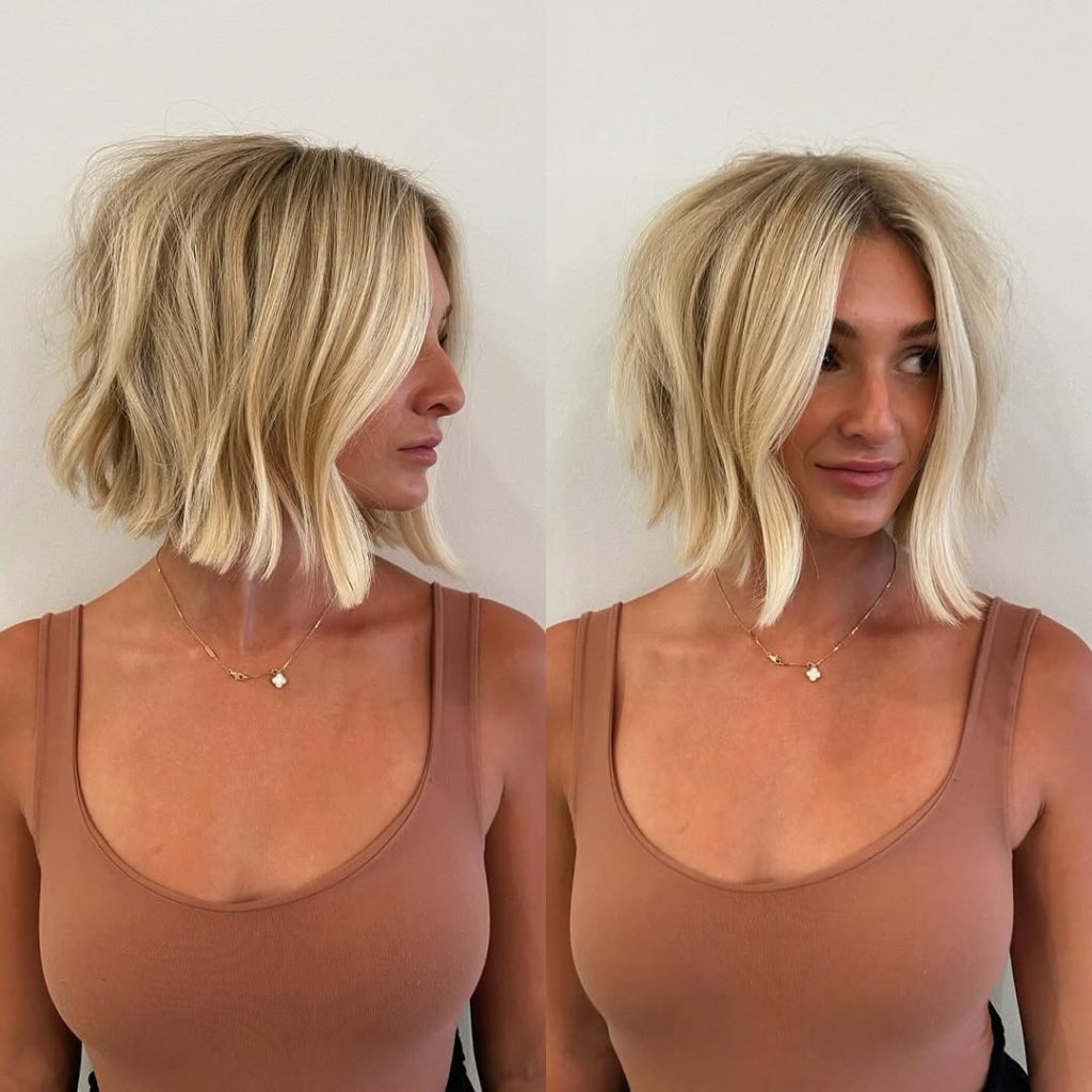 Textured Bob Hairstyles for Short Hair Women  – hairbyallybarone – 1