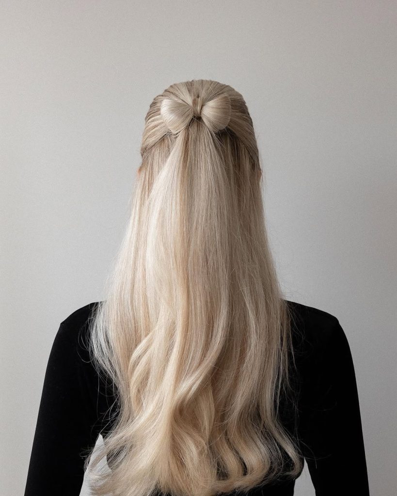 Bow Bun Hairstyles for Women  – alexgaboury – 3
