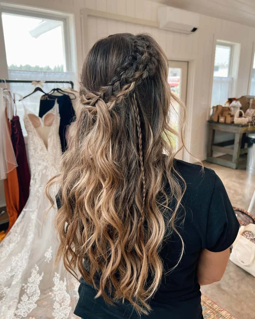 Half-Up, Half-Down Braided Style for women – braidsby_emilydrew – 2