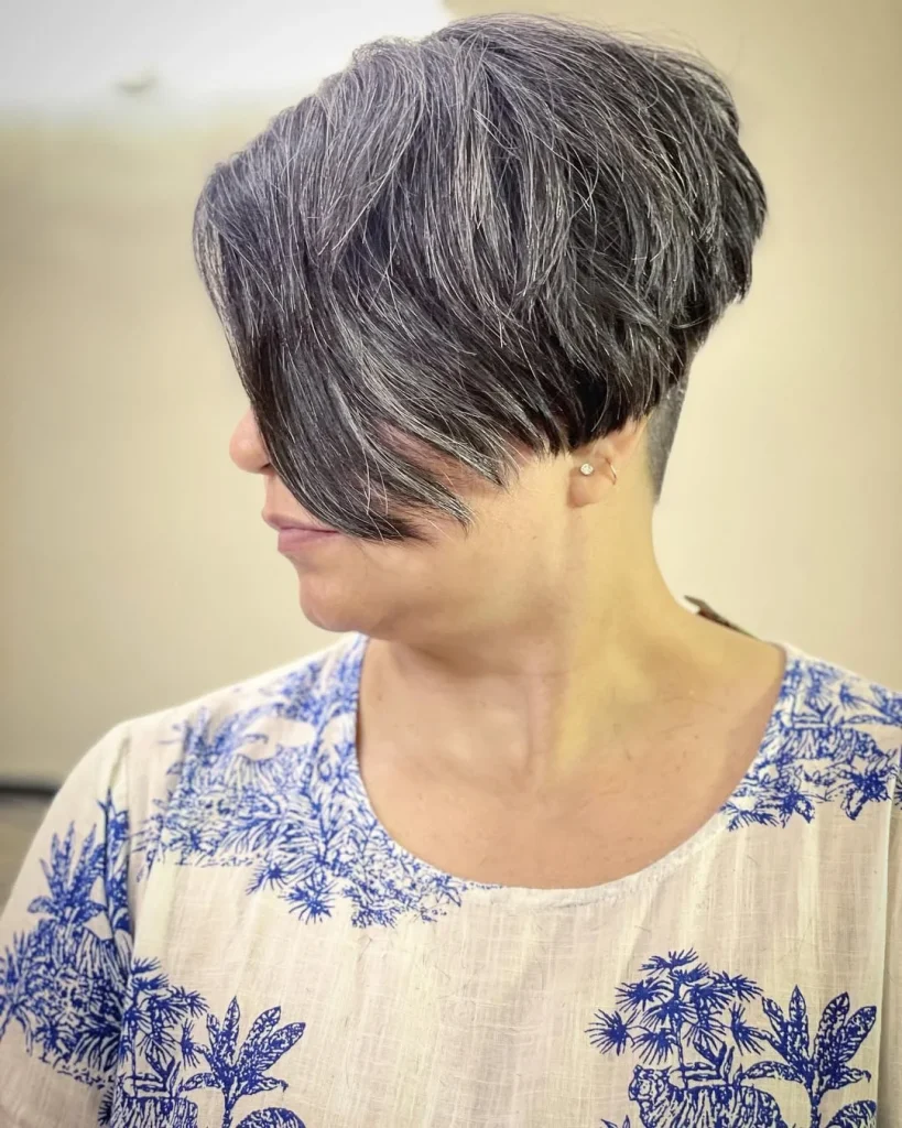 Inverted Grey Bob for women – sinohair