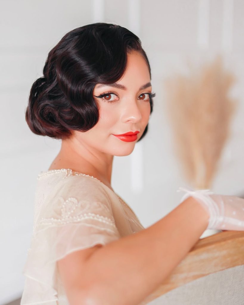Retro Finger Waves Hairstyles for Women  – maggieshairnbridal – 1