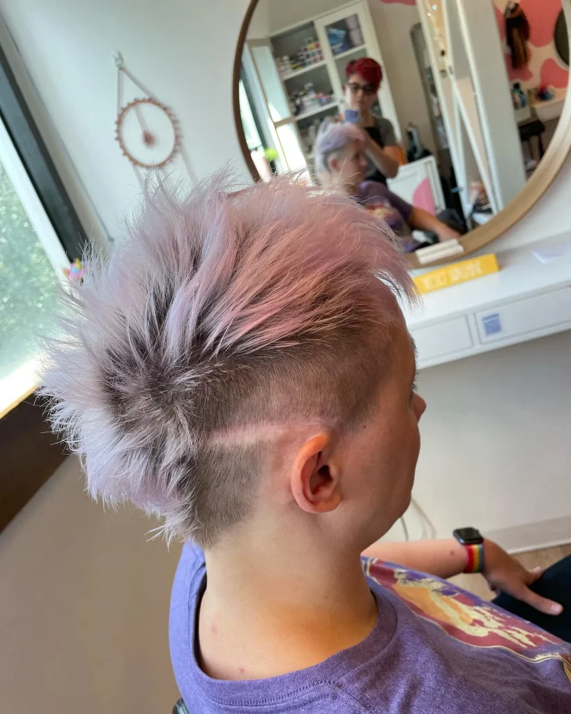 The Buzzed Mohawk for women β thepixiebarber β 2