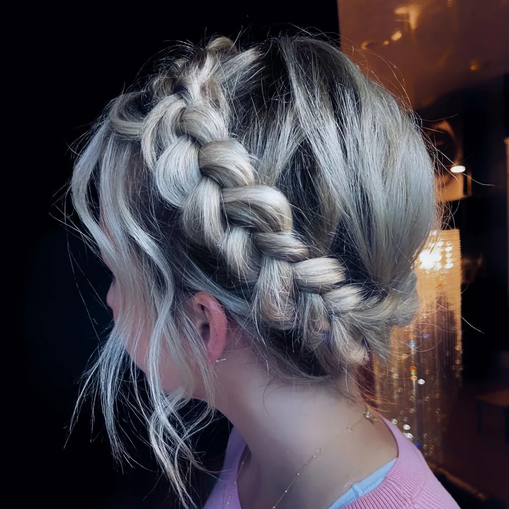 Twisted Halo Braid for women – ashandcobridalhair
