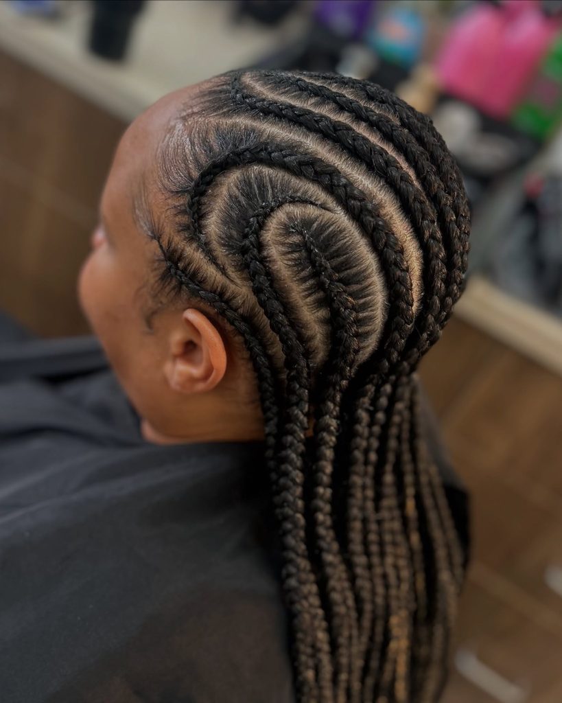Extended Cornrows with a Back Fade for women – ssimoneslays – 2