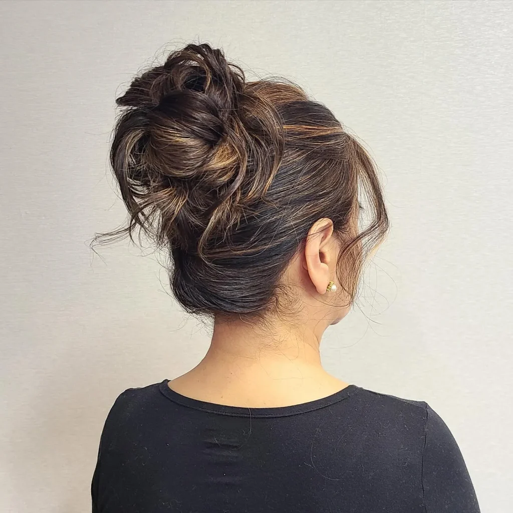 High Bun with Twists for women – laurasnyderhair