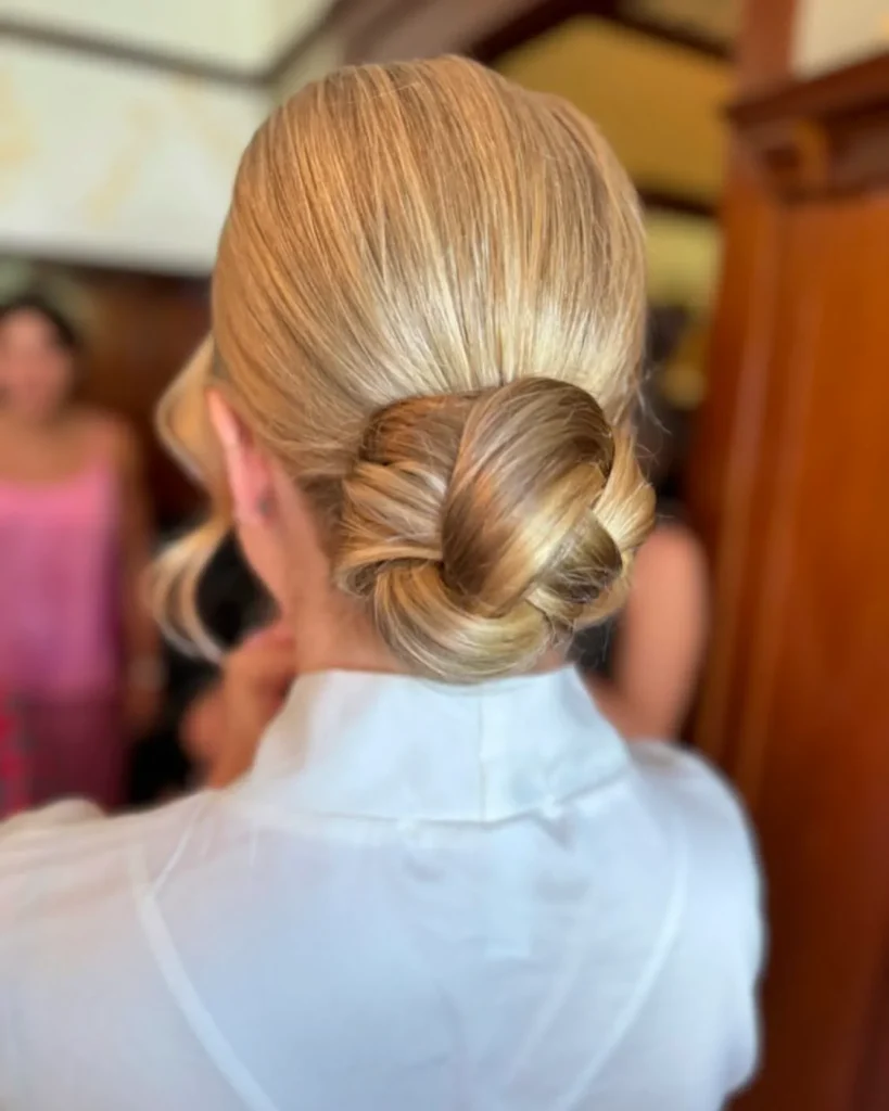 Knotted Low Bun for women – mua_hair_bymarla