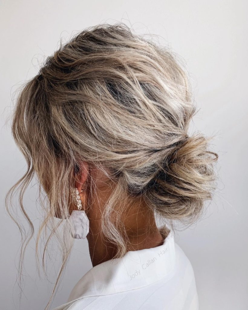 Messy Low Bun with Volume for women – jodycallanhair