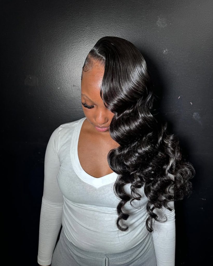 Side Parted Loose Waves for women β xyshairbeauty